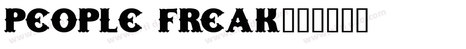 People Freak字体转换